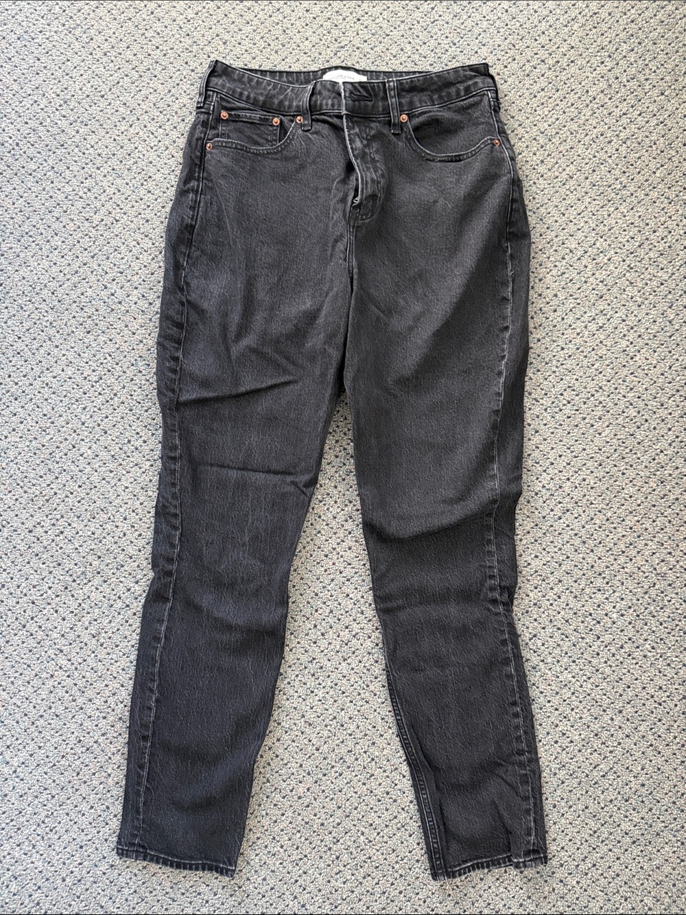 Abercrombie & Fitch Black Straight-Leg Women's Jeans